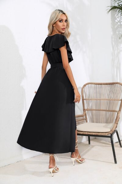 Harper Ruffled Tied V-Neck Midi Dress | 5 Colors