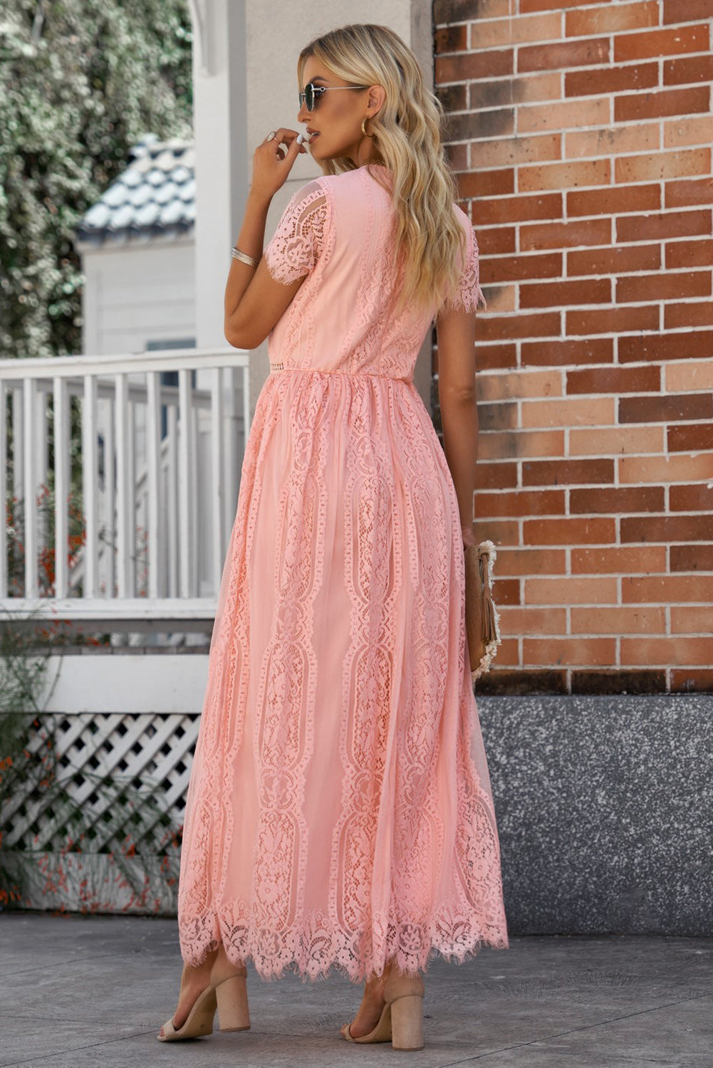 Sultry Scalloped Trim Lace Plunge Dress | Pinup Girl Clothing pinupgirlclothing.com Sultry Scalloped Trim Lace Plunge Dress | Pinup Girl Clothing pinupgirlclothing.com