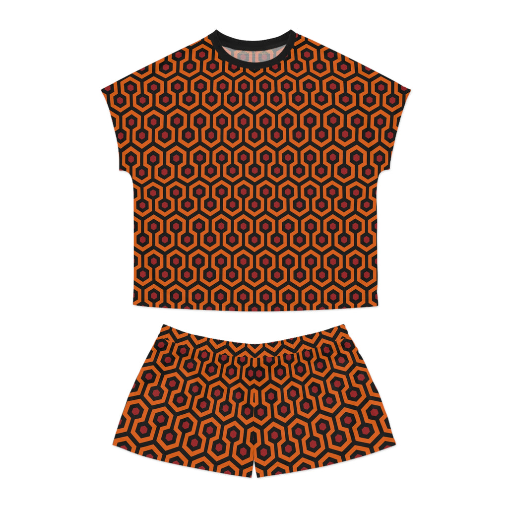 TGIF Sleepover PJs in Hotel Hexagon Tee & Pajama Shorts-Set