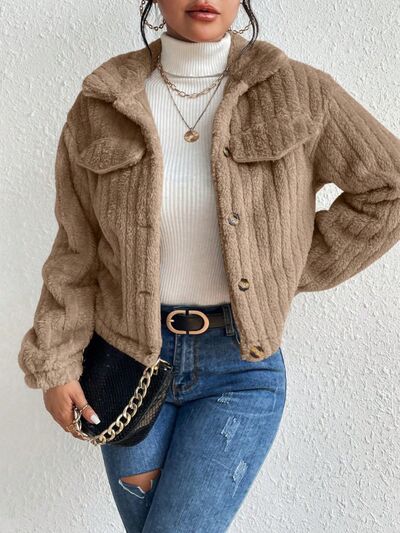 London Hot Fuzzy Button Up Jacket | 9 Colors