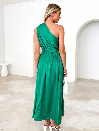 Annalyse Ruched One Shoulder Dress| 6 Colors