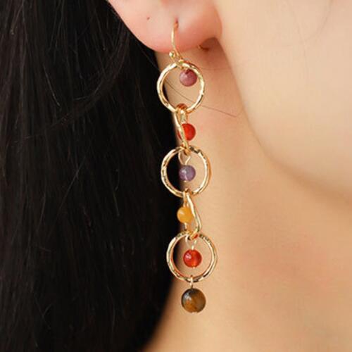 Cleopatra Beaded Alloy Dangle Earrings | 2 colors