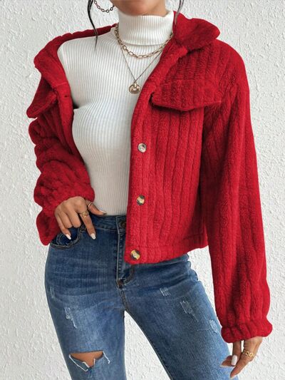 London Hot Fuzzy Button Up Jacket | 9 Colors