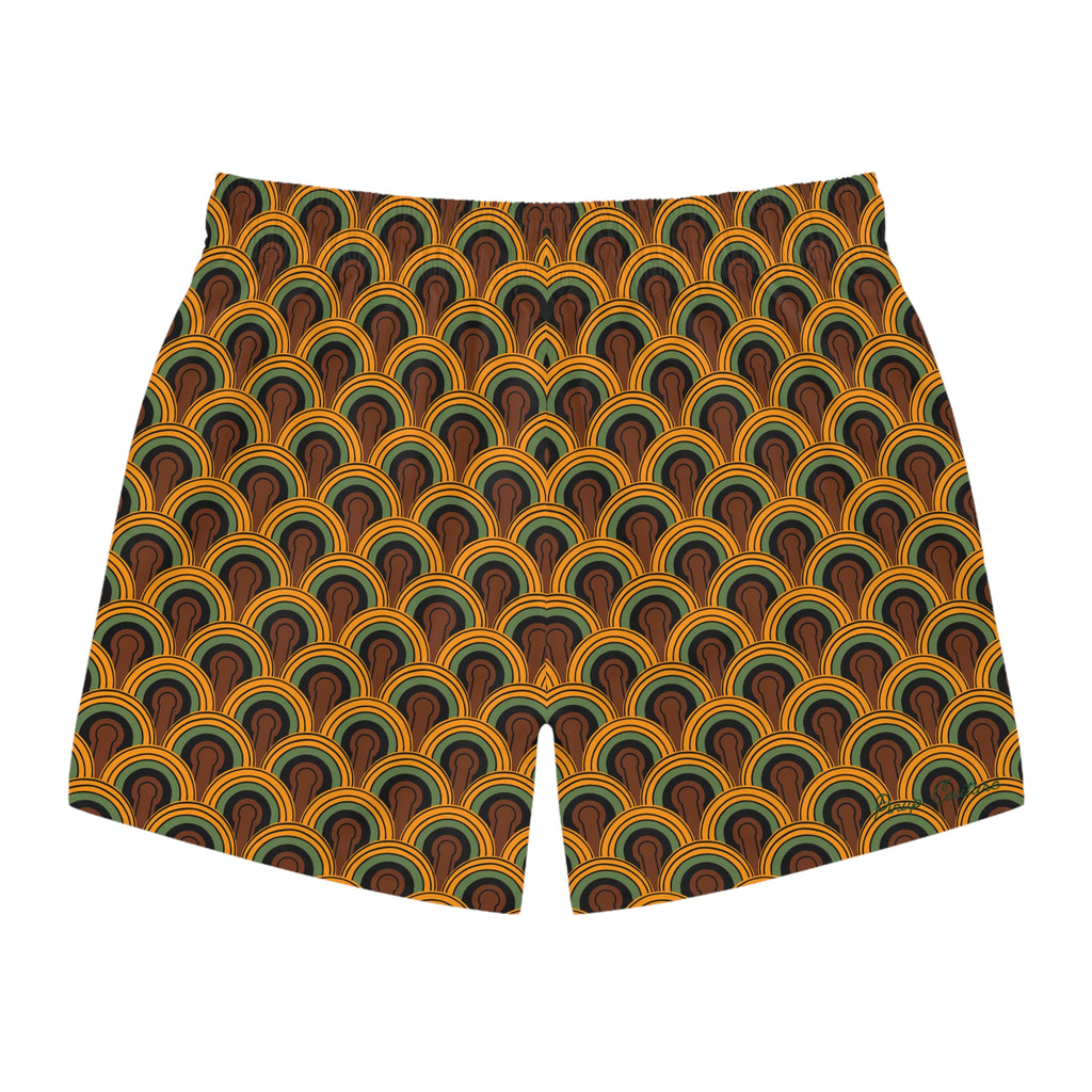 1970's Vintage Room 237 Print Men's Swim Trunks