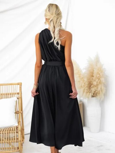 Annalyse Ruched One Shoulder Dress| 6 Colors