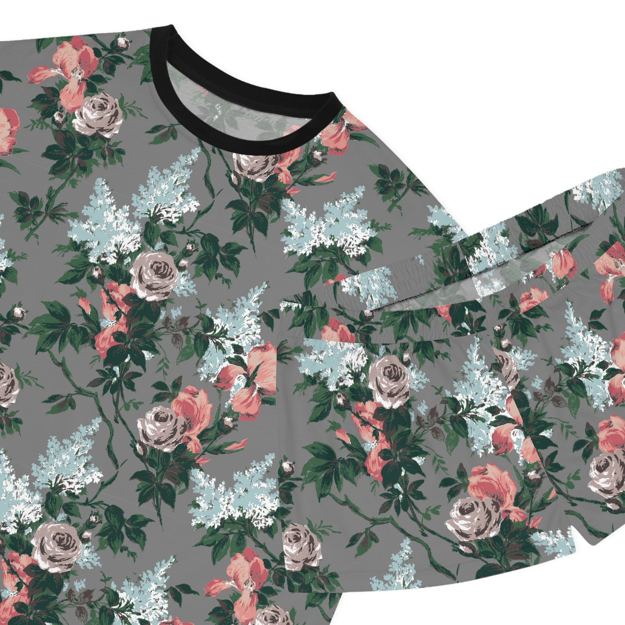 TGIF Sleepover PJs in J'adore Bella Roses Tee & Pajama Shorts-Set