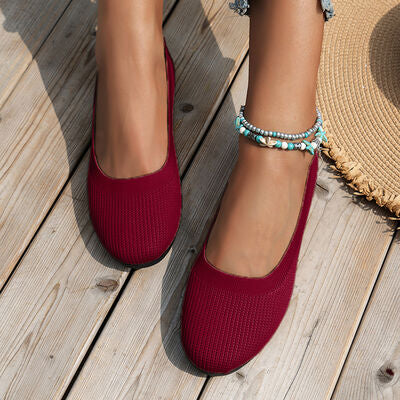 Ella Perfect Fairytale Round Toe Knit Ballet Flats | 5 Colors