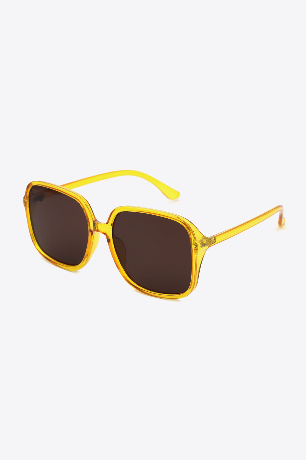 Vibrant Vision Square Frame Sunglasses in Green, Black, Yellow, and Red
