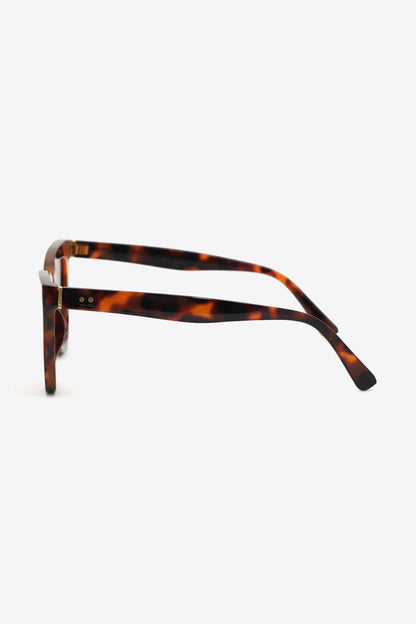 Charm School Wayfarer UV400 Sunglasses in Apricot and Tortoiseshell