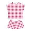 TGIF Sleepover PJs in Everything Nice Pink Gingham Tee & Pajama Shorts-Set