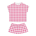 TGIF Sleepover PJs in Everything Nice Pink Gingham Tee & Pajama Shorts-Set