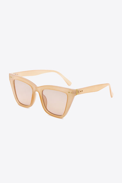 Charm School Wayfarer UV400 Sunglasses in Apricot and Tortoiseshell