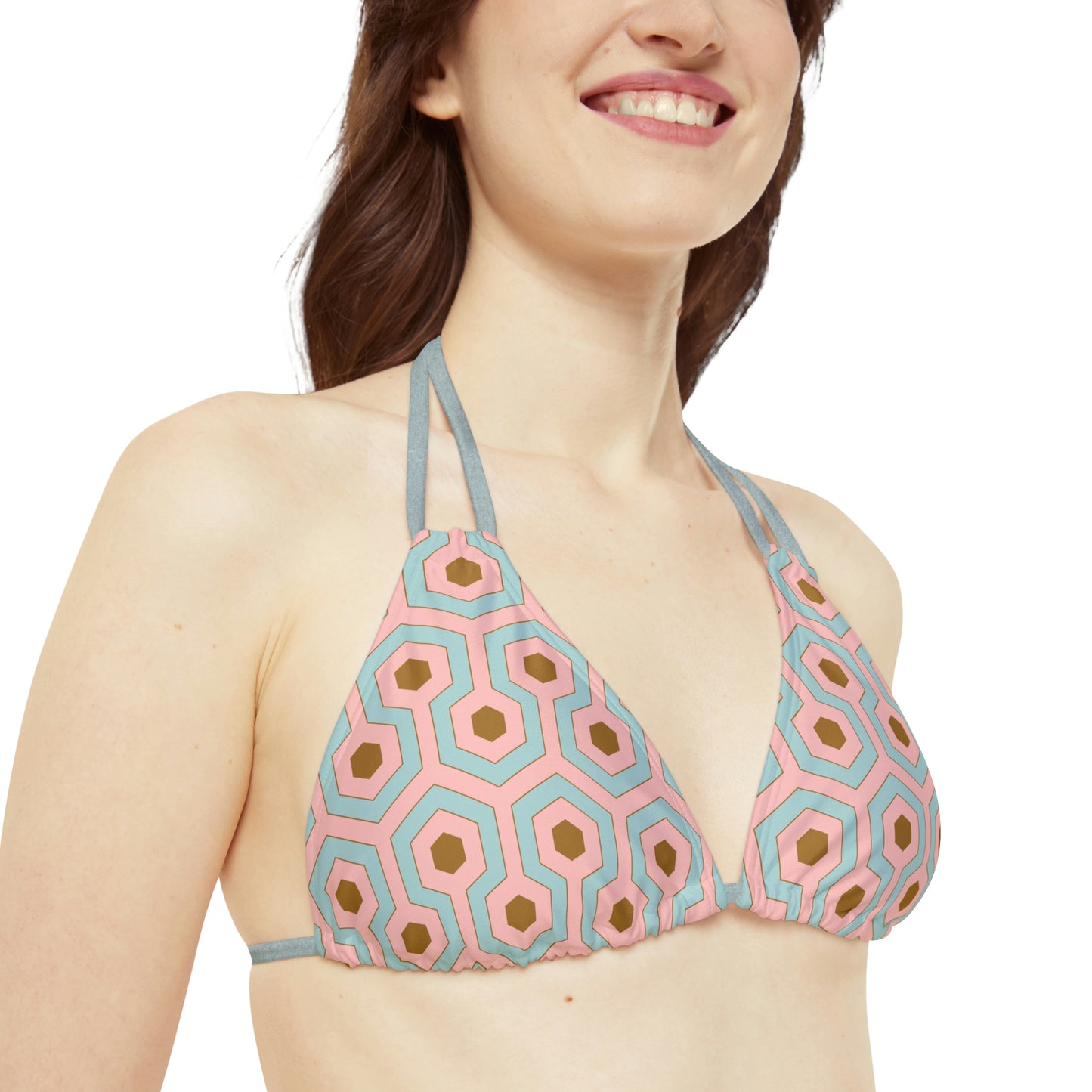 Alex Antoinette Hotel Hexagon Strappy Bikini Set  | Pinup Couture Swim