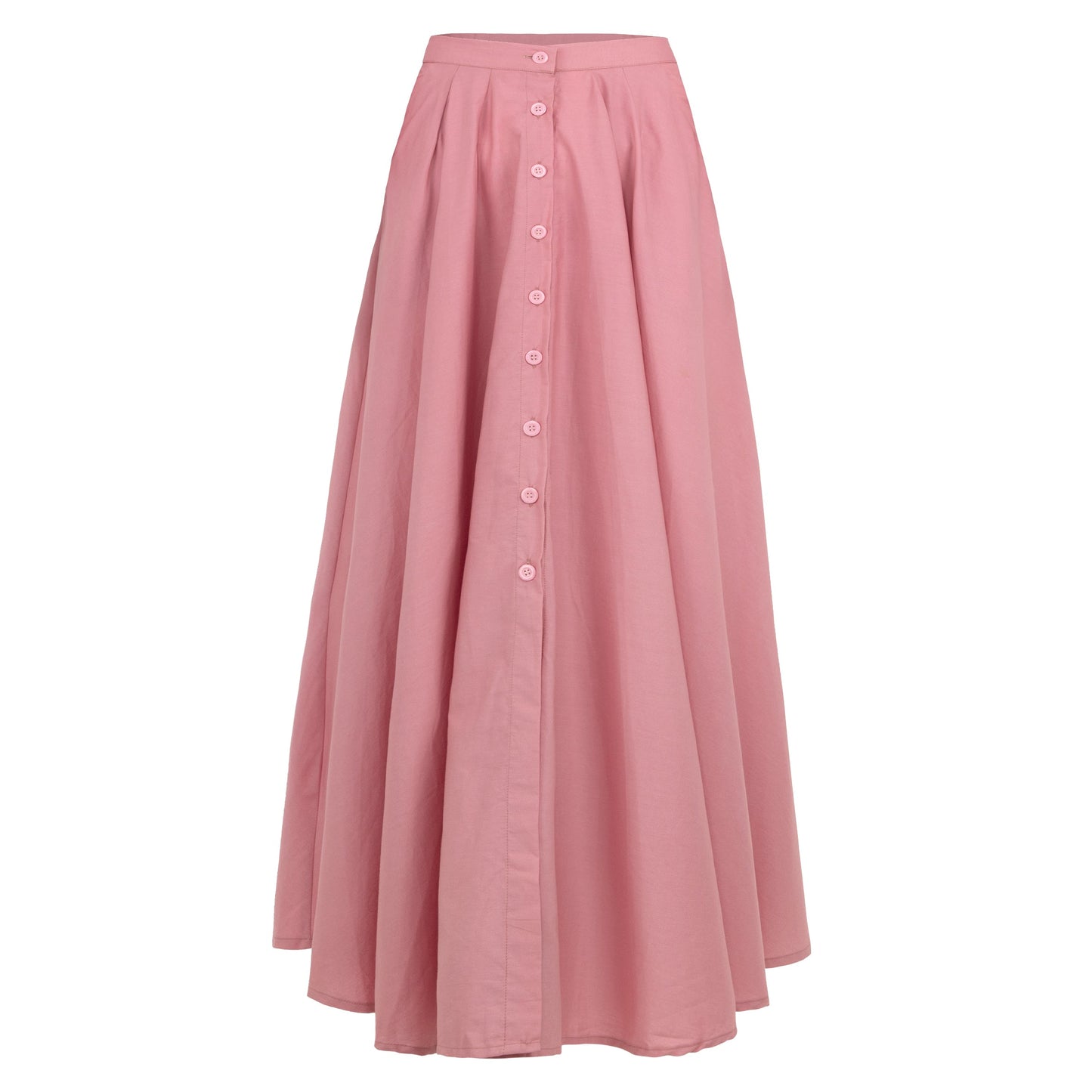 ARUM Pleated Maxi Skirt in Blush | BrunnaCo