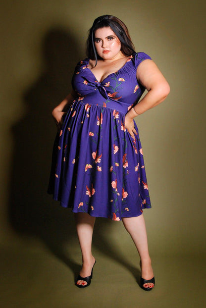 Natalie Dress in ManTrap Print | Laura Byrnes & Hope Johnstun - pinupgirlclothing.com