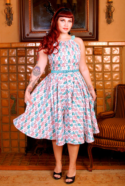 Final Sale - Harley Swing Dress in SoCal Dreaming Twill | Laura Byrnes & Hope Johnstun