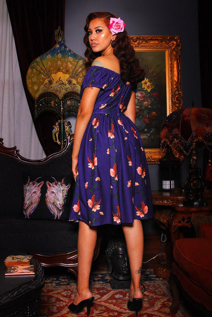 Natalie Dress in ManTrap Print | Laura Byrnes & Hope Johnstun - pinupgirlclothing.com