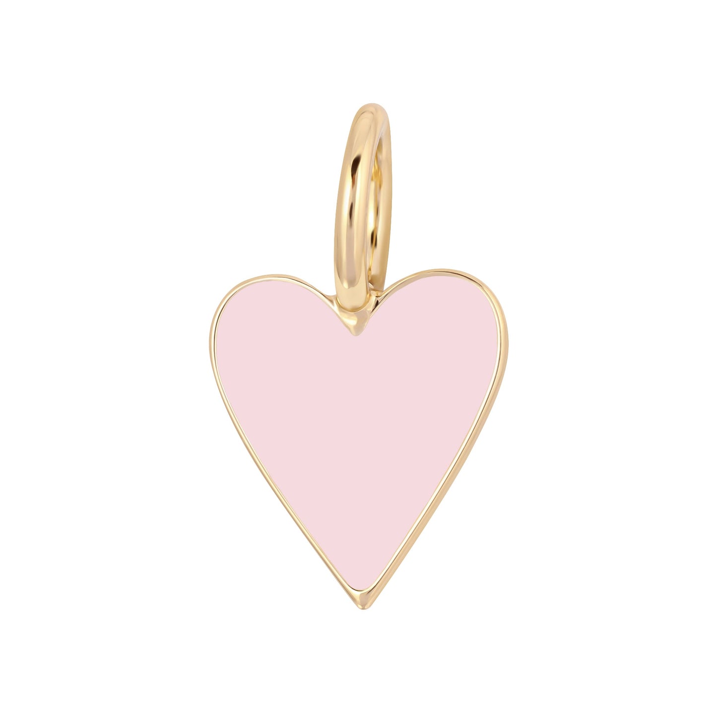 Helena Troy 10K Gold Small Enamel Heart Pendant | 4 Colors |  klexic