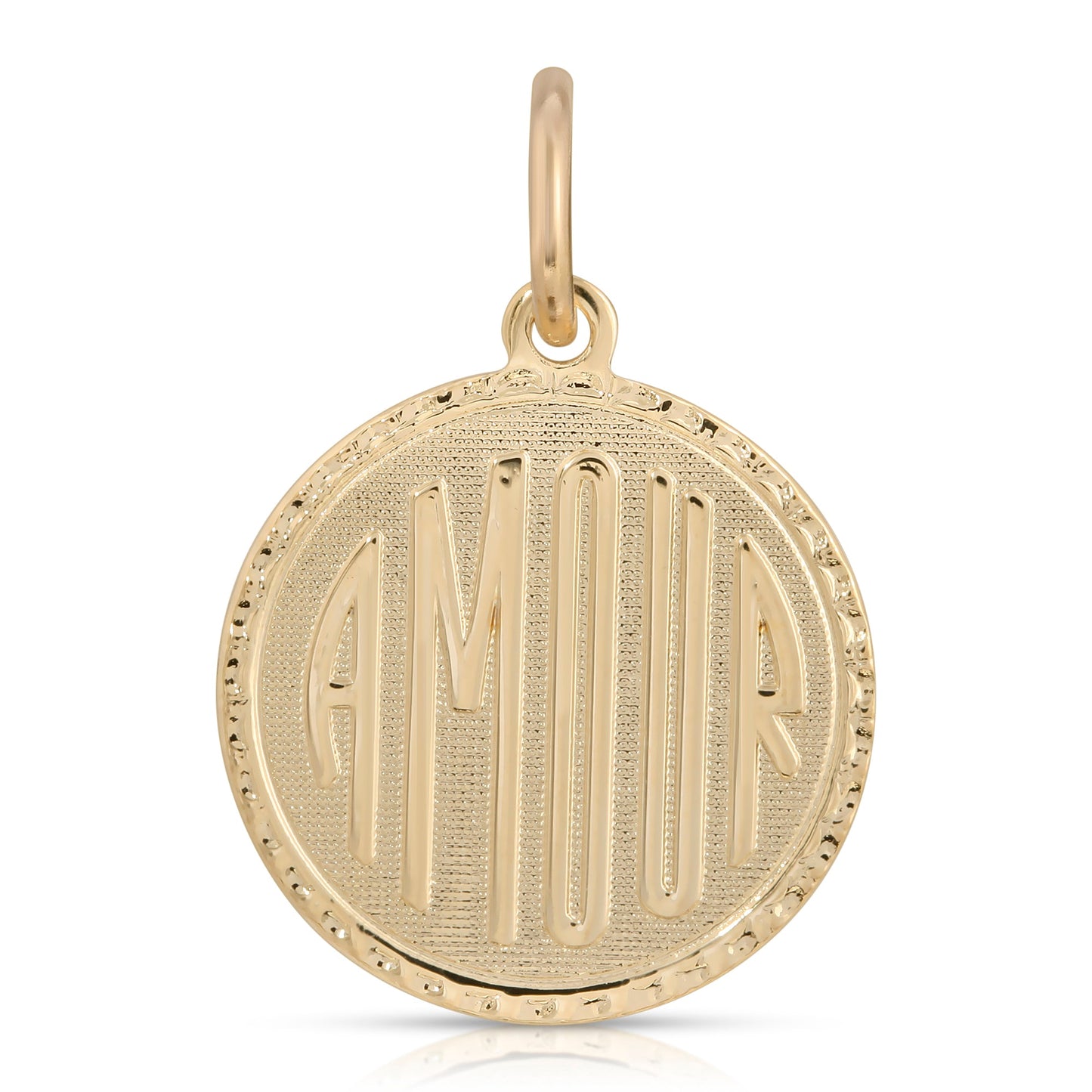 Anabelle 10K Plated "Amour" Gold Charm | Eklexic