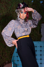 Serafina Top in Royal Woods Jersey | Laura Byrnes