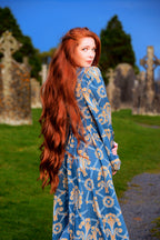 Lucrezia Maxi Gown in Take Me to Galway Crepe | Laura Byrnes