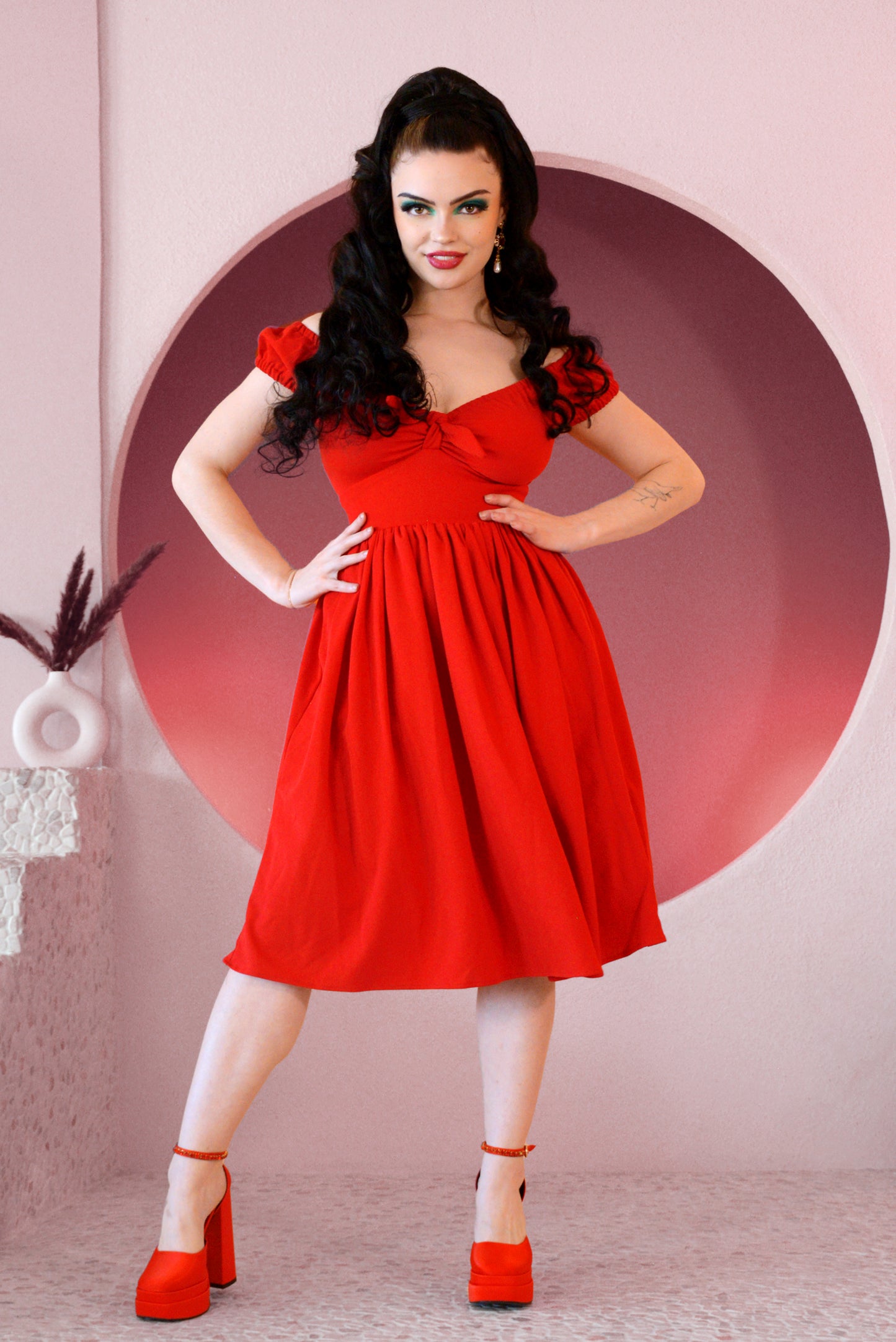 Natalie Dress in Red | Pinup Couture
