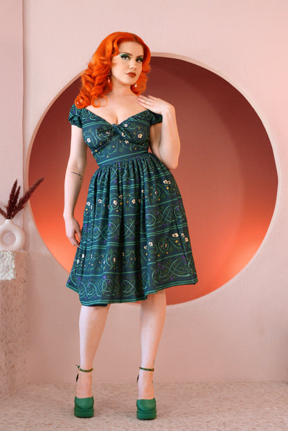 Final Sale - Natalie Dress in Celtic Unity Print | Laura Byrnes & Hope Johnstun