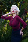 Malia Top in Merlot | Laura Byrnes Design