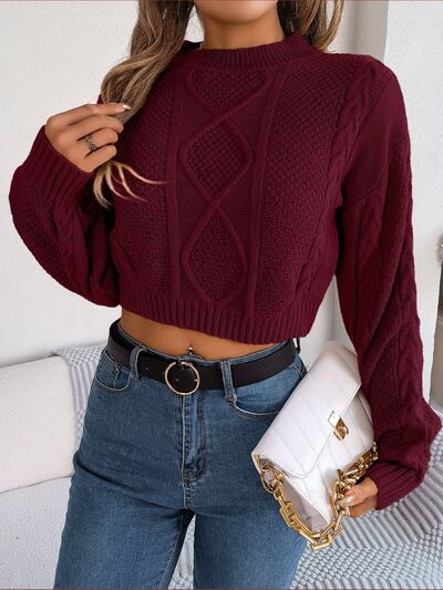 Siena Round Neck Braided Sweater | 3 colors