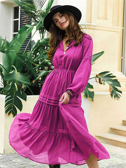 Dreams 70s Witchy Peasant Tiered Maxi Dress | 7 Colors