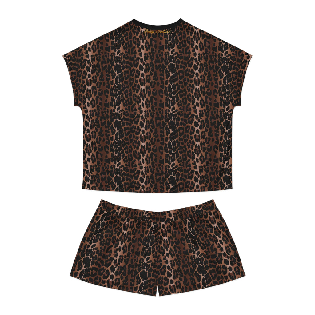TGIF Sleepover PJs in OG Leopard Tee & Pajama Shorts-Set