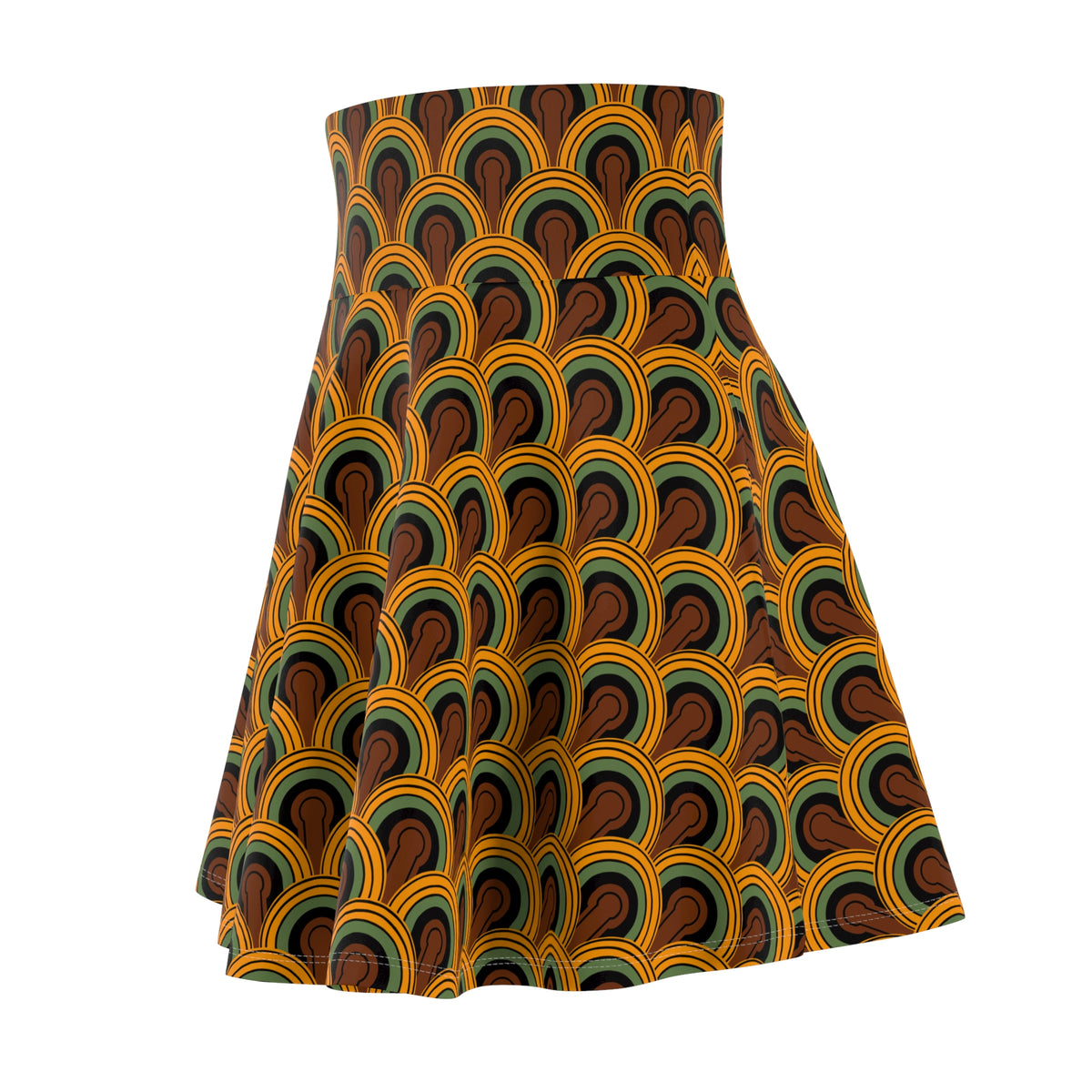 Louisa Room 237 Print Skater Skirt Swim Coverup