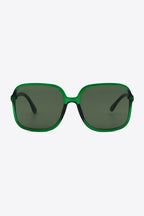 Vibrant Vision Square Frame Sunglasses in Green, Black, Yellow, or Red
