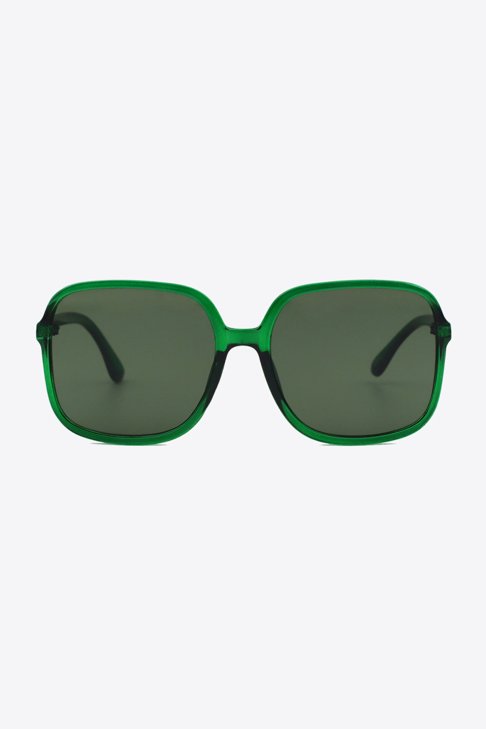 Vibrant Vision Square Frame Sunglasses in Green, Black, Yellow, or Red