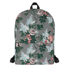 Emma Take on the Day Medium Backpack in Grey Bella Roses