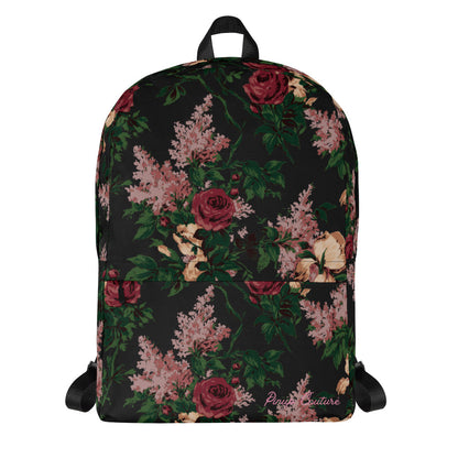 Emma Take On The Day Medium Backpack in Dark Bella Roses | Pinup Couture Relaxed