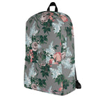 Emma Take on the Day Medium Backpack in Grey Bella Roses