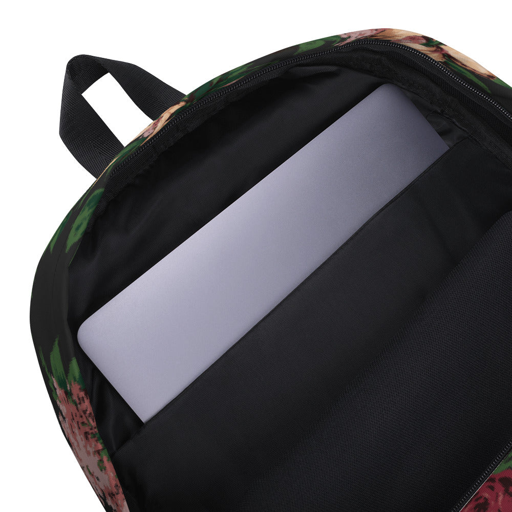 Emma Take On The Day Medium Backpack in Dark Bella Roses