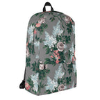 Emma Take on the Day Medium Backpack in Grey Bella Roses