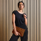 Overlook Hotel Hexagon Faux Leather Adjustable Strap Crossbody Bag