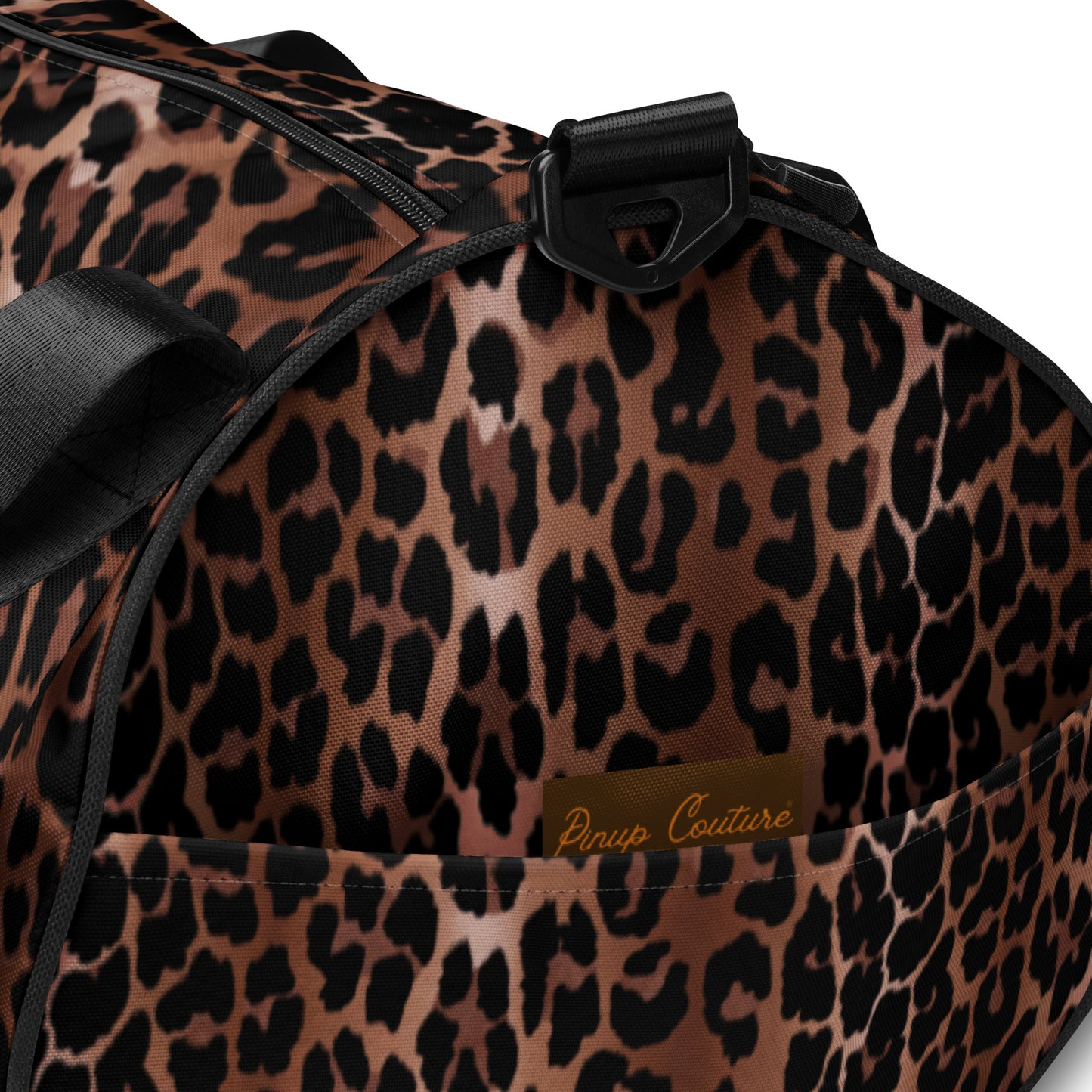 Overnighter Carryon Workout Duffle Bag in OG Leopard Print | Pinup Couture Relaxed