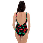 Rory Black Coffee Cherry Girl One-Piece Swimsuit