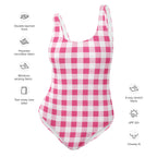 Rory Everything Nice Pink Gingham One-Piece Swimsuit