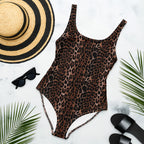 Rory OG Leopard Print One-Piece Scoop Back Swimsuit