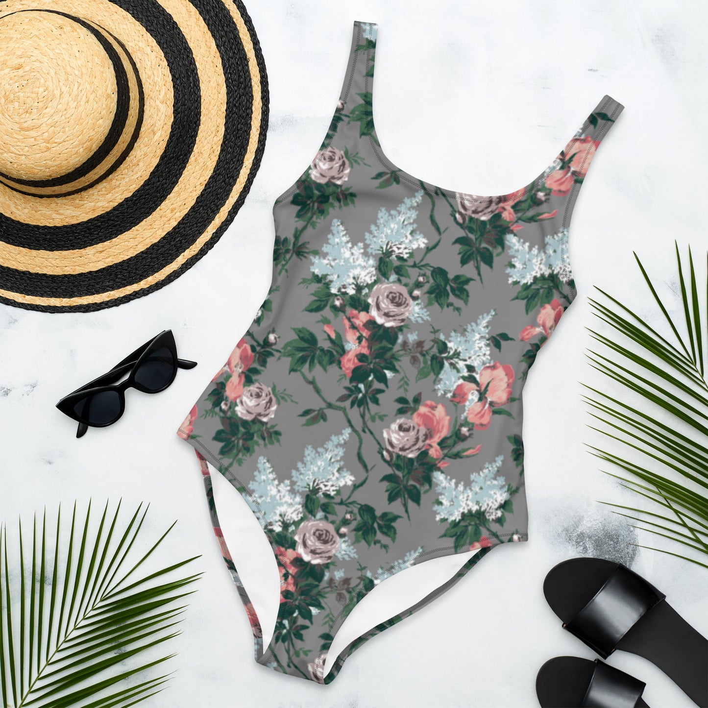 Rory J'Adore Bella Roses One-Piece Swimsuit | Pinup Couture Swim