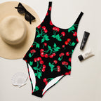 Rory Black Coffee Cherry Girl One-Piece Swimsuit