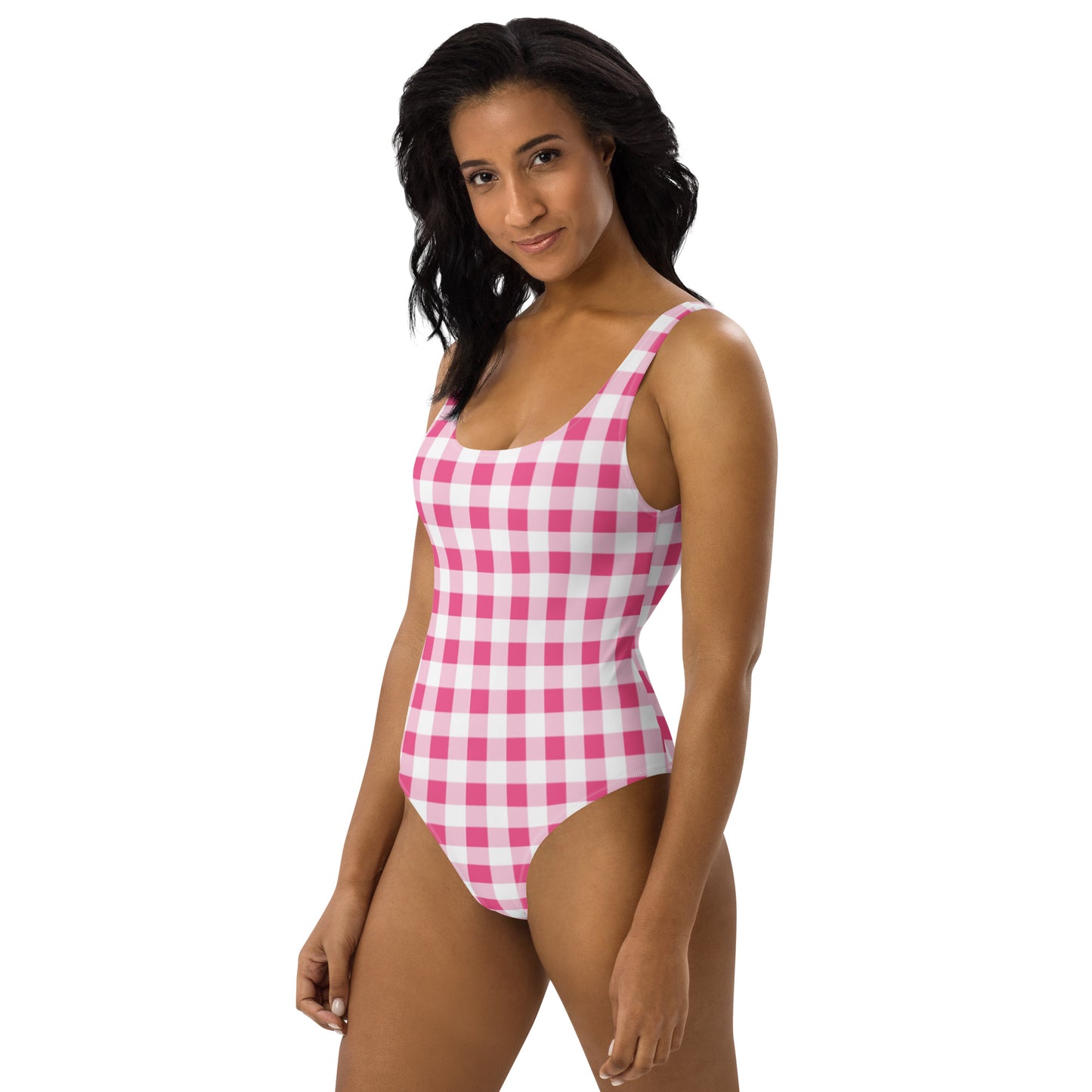 Rory Everything Nice Pink Gingham One-Piece Swimsuit | Pinup Couture Swim