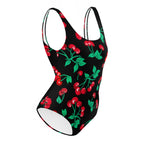 Rory Black Coffee Cherry Girl One-Piece Swimsuit