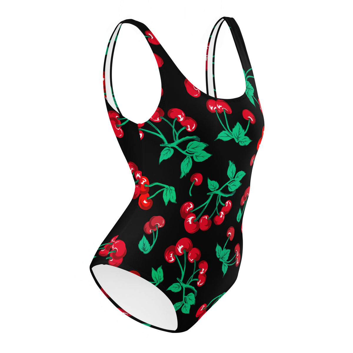 Rory Black Coffee Cherry Girl One-Piece Swimsuit