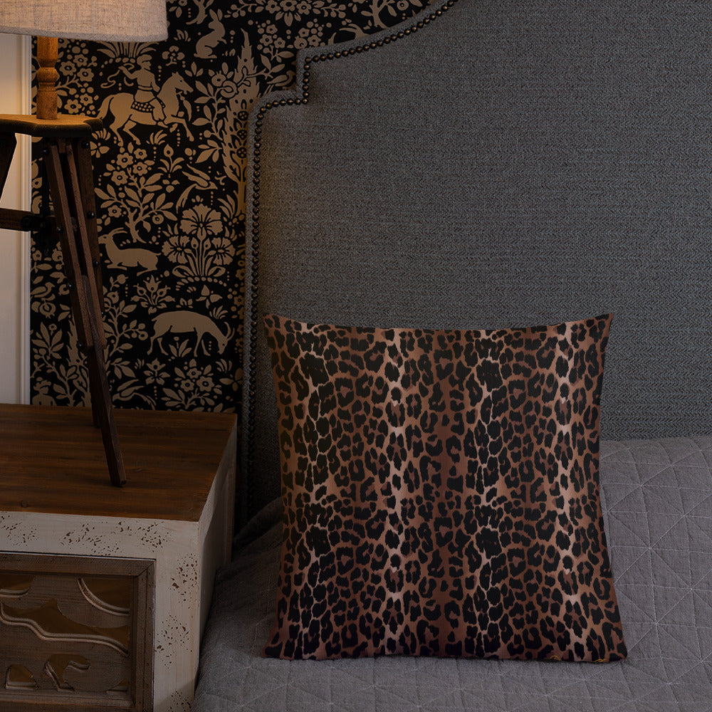 OG Leopard Print Premium Decorative Throw Pillow | 3 Sizes